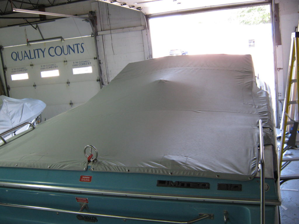 Custom Cockpit & Open Bow Boat Covers Muskegon Awning